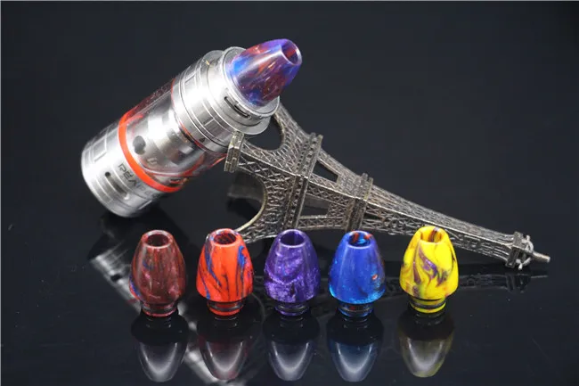 10 Styles Cleito 120 Avocado 24 TFV8 TFV8 Baby Goon 528 Kennedy 24 Bullet Epoxy Resin Drip tip Wide Bore 510 Tank