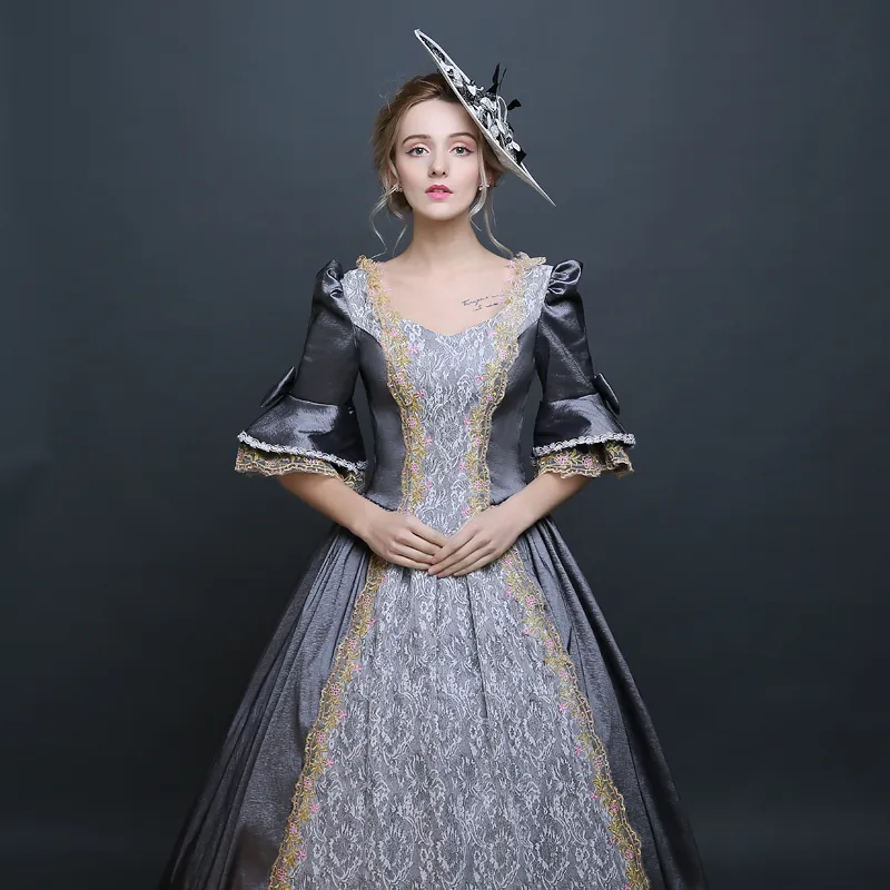 Costume femminile del partito di compleanno dell'abito di ballo di Marie Antoinette della guerra civile Marie dell'annata di modo dell'annata delle Belle