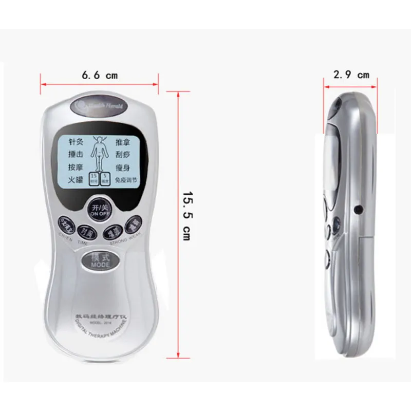 Whole Electric Tens Acupuncture Full Boby Massage Relax Pain Relief Digital Therapy machine Electrode Pads4973493