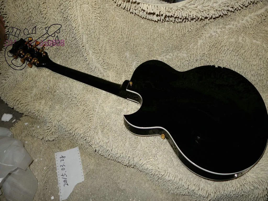 Custom Shop Guitar Jazz Guitar Black Hollow Body 335 Gitara elektryczna w magazynie Z Chiny Hot OEM Guitar