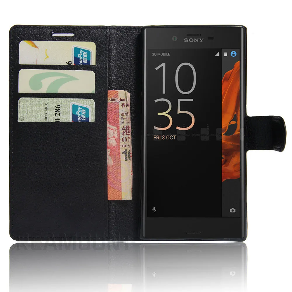 40 Stks Luxe Business Style PU Lederen Case voor Sony Xperia Z5 Flip Cover voor Sony Xperia XZ Stand Lederen Cover
