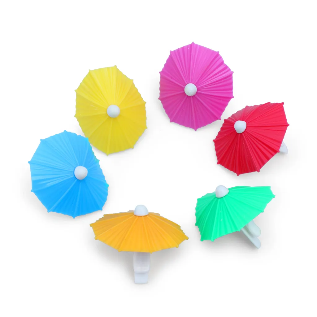 Umbrella Shaped Drink Markers Clip Bar Cocktail DecorationsTool For