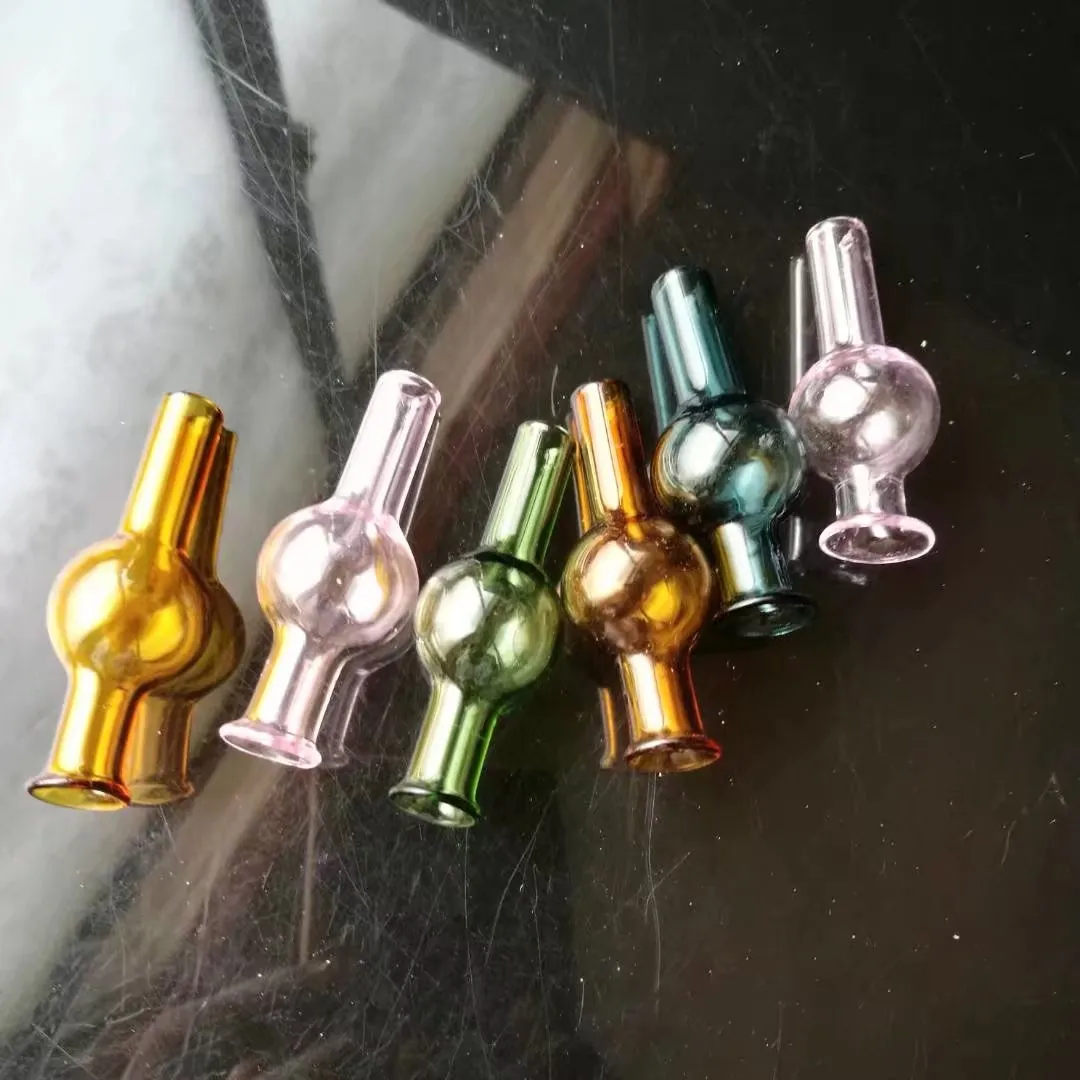 Cor com capa de bolha Bongos de vidro Acessórios, tubos de fumantes de vidro coloridos mini-coloras de mão Melhores tubos de vidro de colher