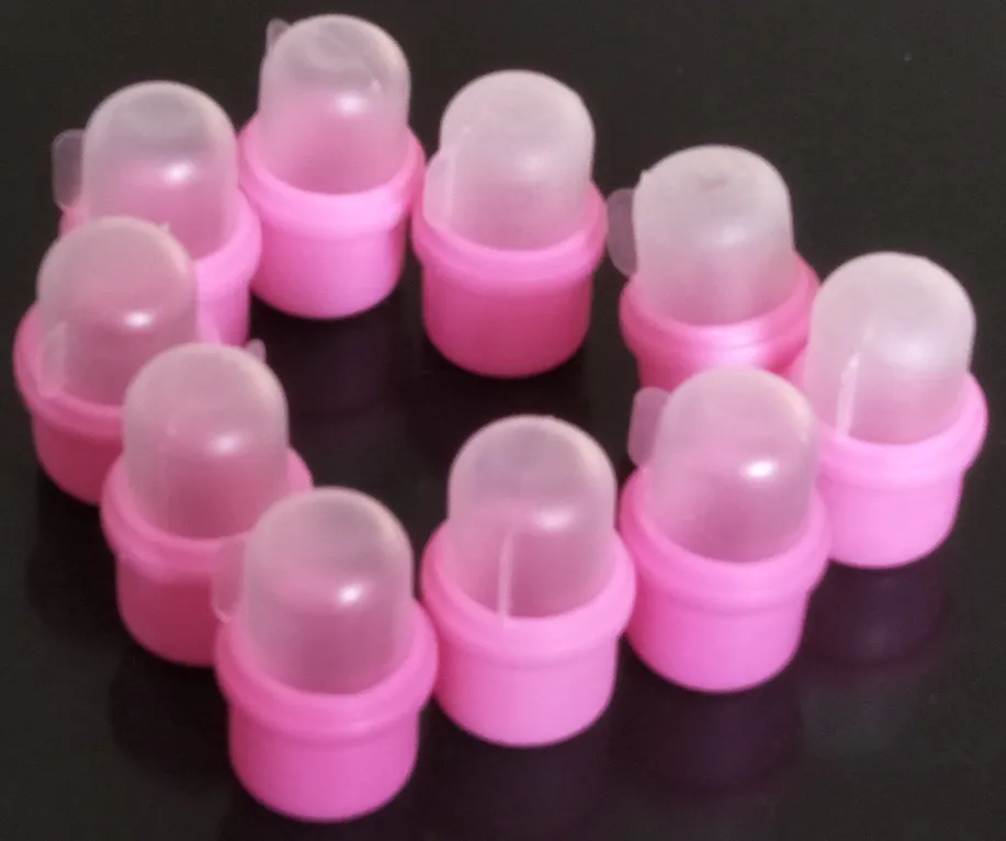 أظاف طلاء الأظافر المزيل Soakers Soakers Salon Diy Diy Acrylic UV Gel Cap Tool بدون Pox Opp Package Pink for Nail Art Supply240f