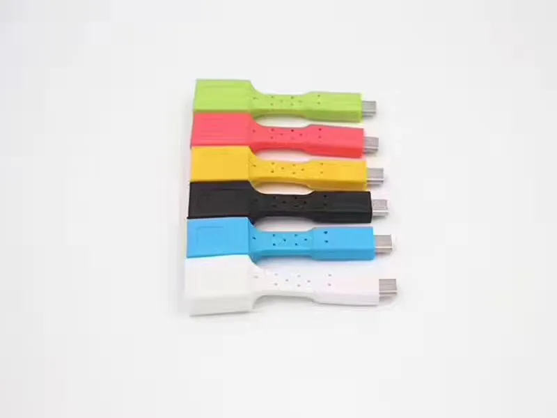 Mini micro usb cabo otg colorido masculino para feminino adaptador otg para samsung blackberry htc lg com pacote de varejo