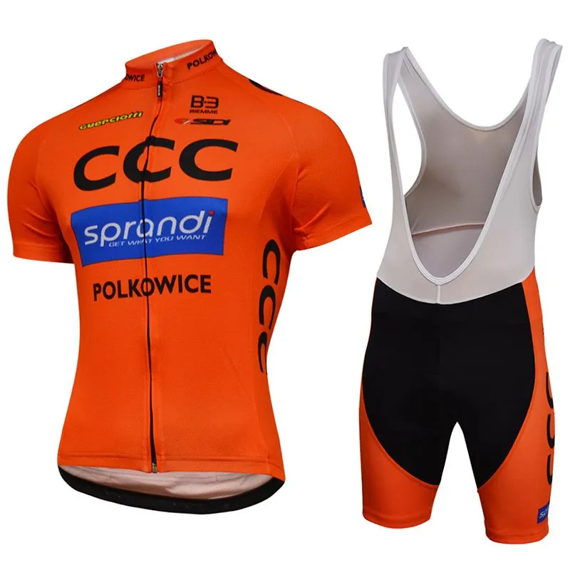 CCC Orange Mens Ropa Ciclismo Cycling Jersey Zestaw MTB Rower Ubrania rowerowe 2024 Koszulki rowerowe mundurowe 2xs-6xl A58