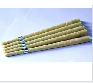 hot sale pure beewax ear candle, unbleached organic muslin fabric,with protective disc+CE quality approval,1