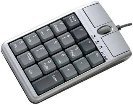 2 I Ione Scorpius Optiska möss USB Keypad Mouse Wired 19 Numerical Keys and Scroll Wheel för snabb datainmatning Ny 24G med Blueto7256804