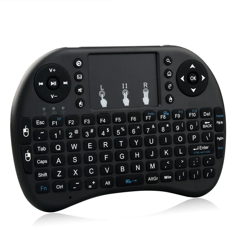 Mini Rii i8 Drahtlose Tastatur 2,4G Englisch Air Mouse Tastatur Fernbedienung Touchpad für Smart Android TV Box Notebook Tablet pc