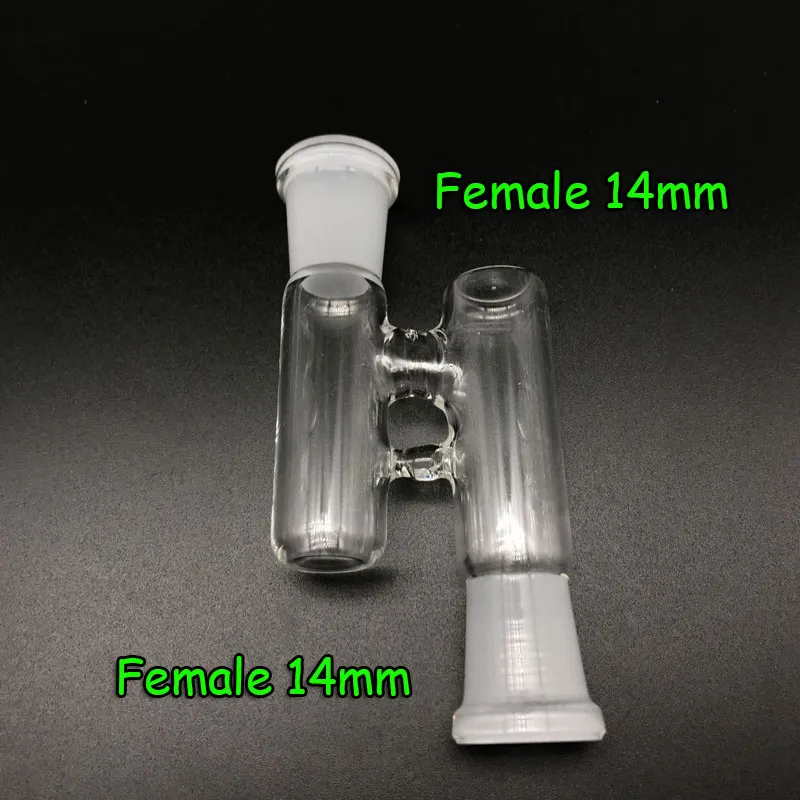 2019 Glass Reclaim Adapter Männlich/weiblich 14mm 18 -mm -Gelenkglas -Reclaimer -Adapter Aschefänger für Öl Rigs Glas Bong