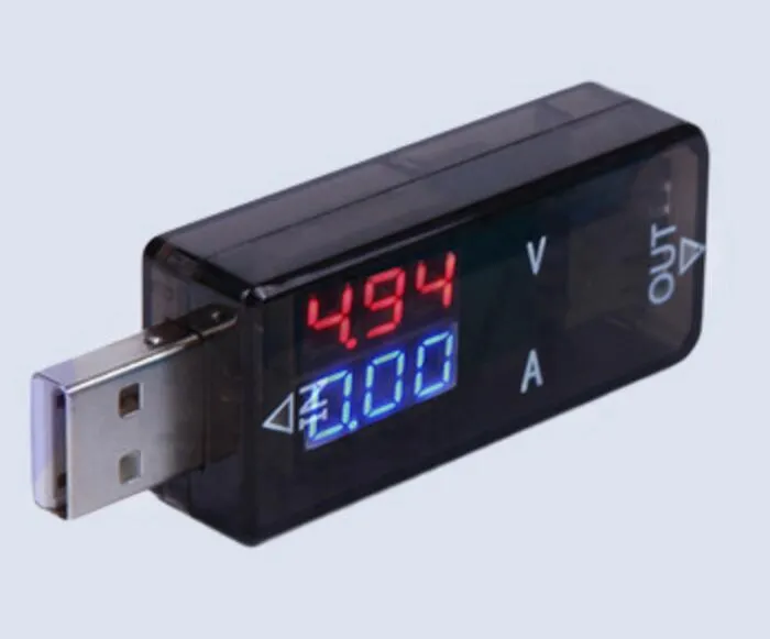 USB-Ladegerät DC3.5VDC20V Strommesser Amperemeter Digitalvoltmeter Amperimetro Spannungsmesser Detektor