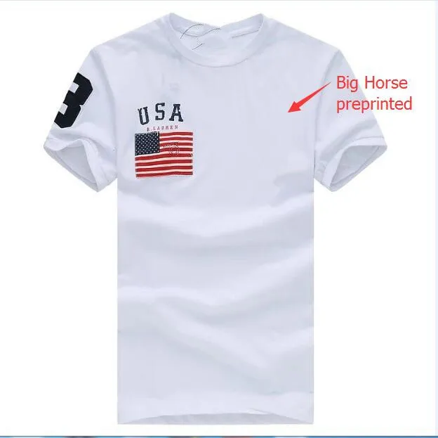 dyskontowane Poloshirt Men Tshirt USA Summer Nowa moda swobodna koszulka z krótkim rękawem bawełna seksowne męskie koszulki m l xl 2xl Dropshipping