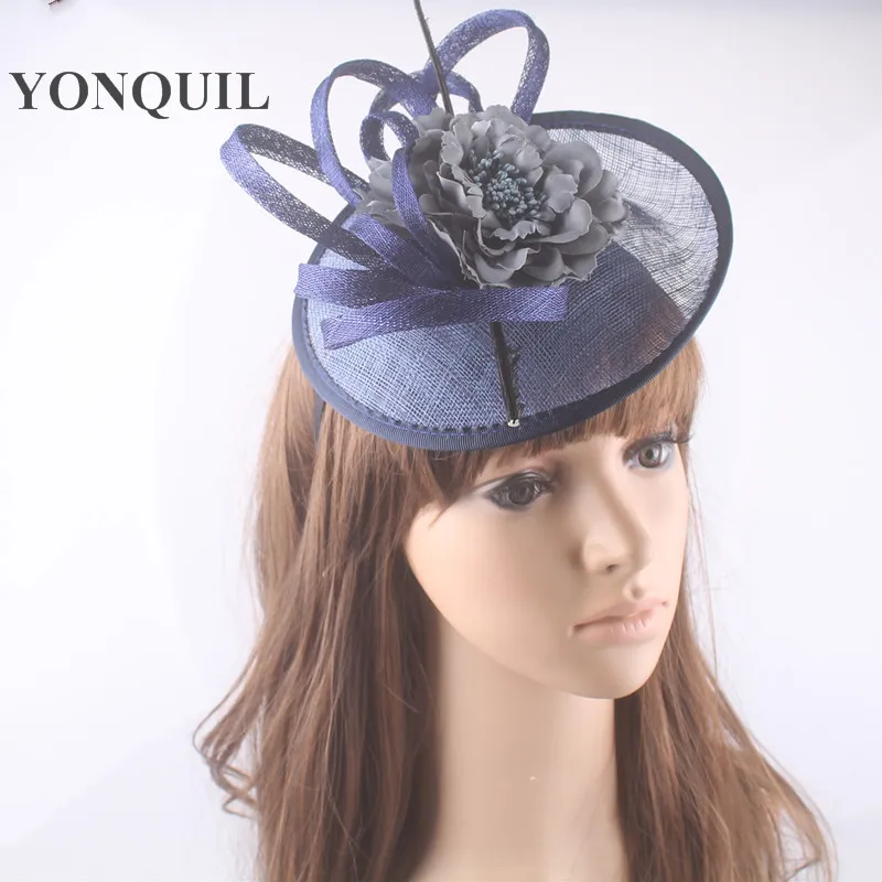 Attractive available sinamay material fascinator hat occasion hair accessories dance millynery FNR151109