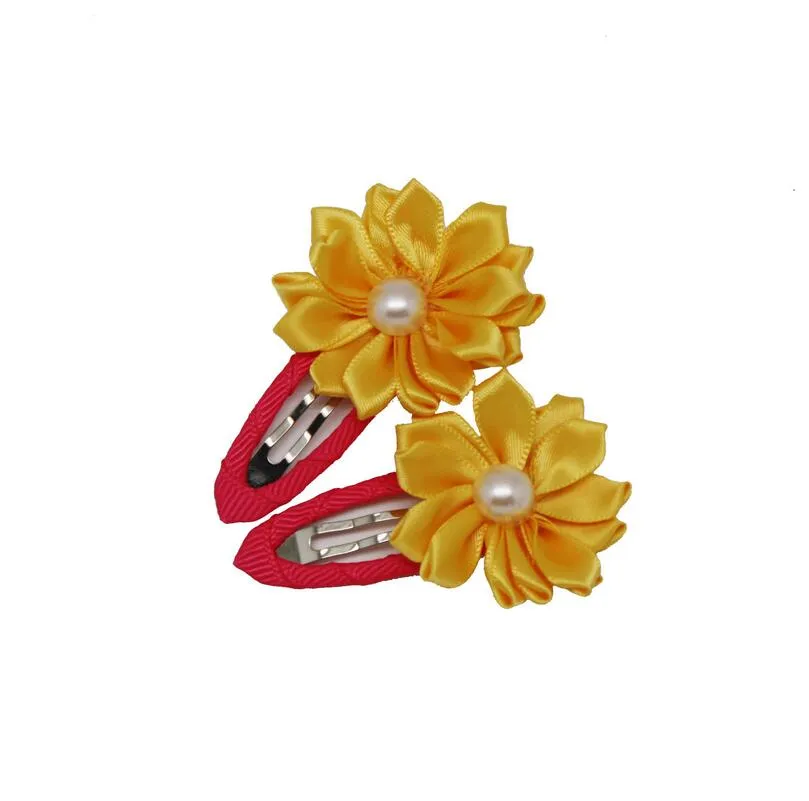 Babyhaarverzierungen der freien Verschiffen Kinder kleine Blumen Minihaarclip-Randclip kleiner Haarclipordner FJ142 Mischungsauftrag 60 Stücke viel