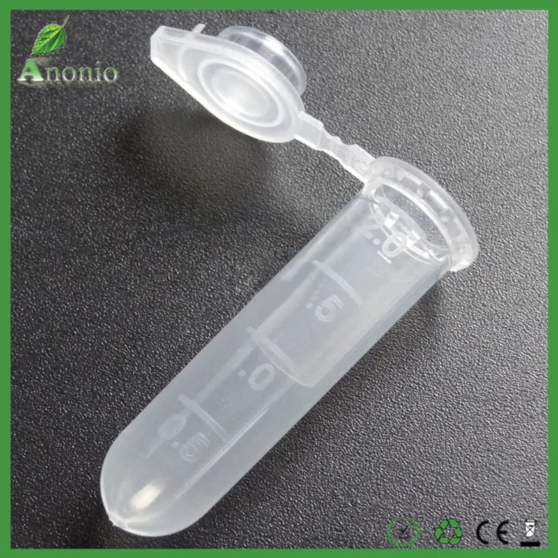 500PCS Graduation 2ml 1 5ml 0 5ml Volume Micro Centrifuge tube for laboratory consumables Plastic Bottles with cap270P
