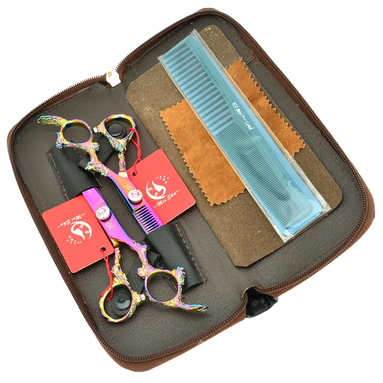 6.0Inch Meisha Professional Hairdressing Scissors Set/Kit Barber Scissors Hair Cutting Scissors & Thinning Shears JP440C ,HA0265