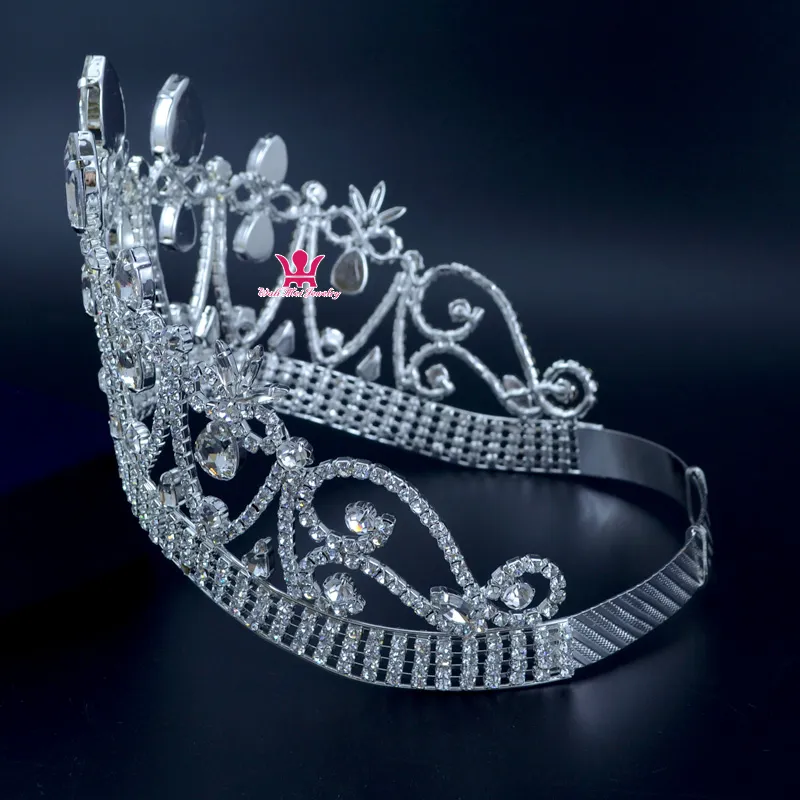 Crowns Original Rhinestone Crystal Mrs Beauty Pageant Contest Crown Weddings Events Bridal Hair Accessories Queen Princess Style M211s