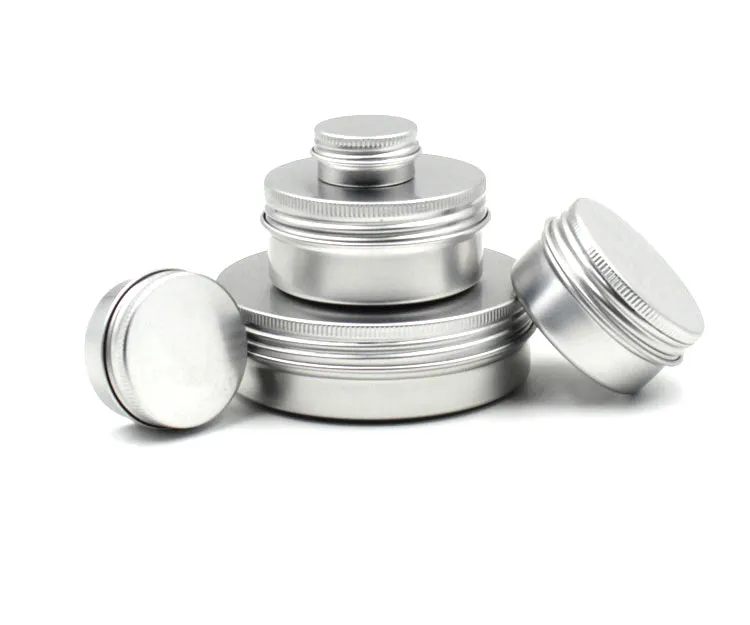 5 ml 10 ml 15 ml 20 ml 30 ml 50 ml 100 ml aluminium tikken cosmetische container lege crème pot aluminium potten