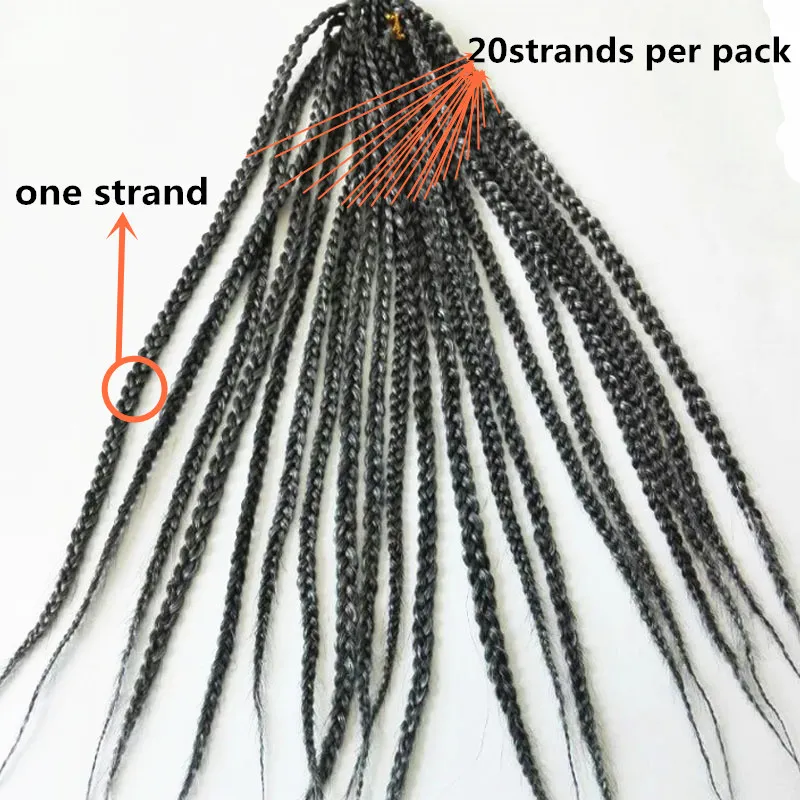 ombre bug Christmas 24" 3s box braids synthetic braiding hair crochet braids hair extensions for women twist dreads jumbo jante collection