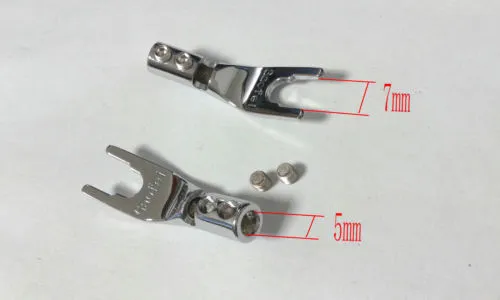 20 Stück hochwertige Rot-Kupfer-Lautsprecherkabel-Flachstecker