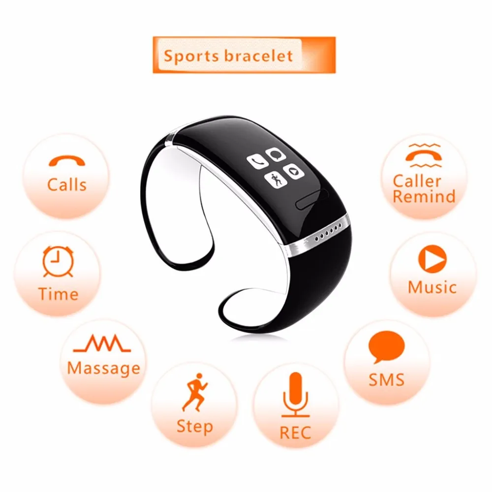 スマートリストバンドL12S OLED Bluetoothブレスレットの腕時計SmartBand Antivirmind携帯電話のiOSのAndroid携帯電話用スマートなリング