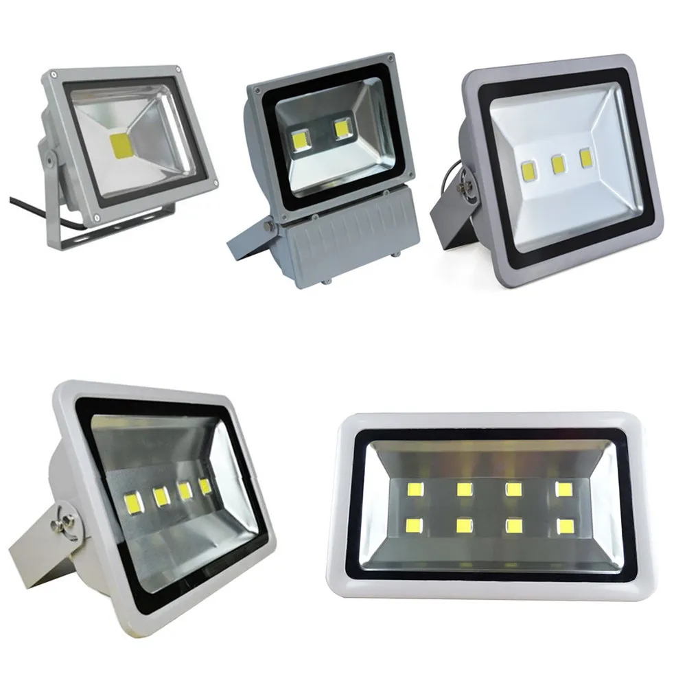 Frete Grátis Holofotes Led À Prova D' Água 100W 150W 200W 250W 300W 400W Led Outdoor Flood Lights Led Lâmpada Paisagem AC 85-265V frete grátis