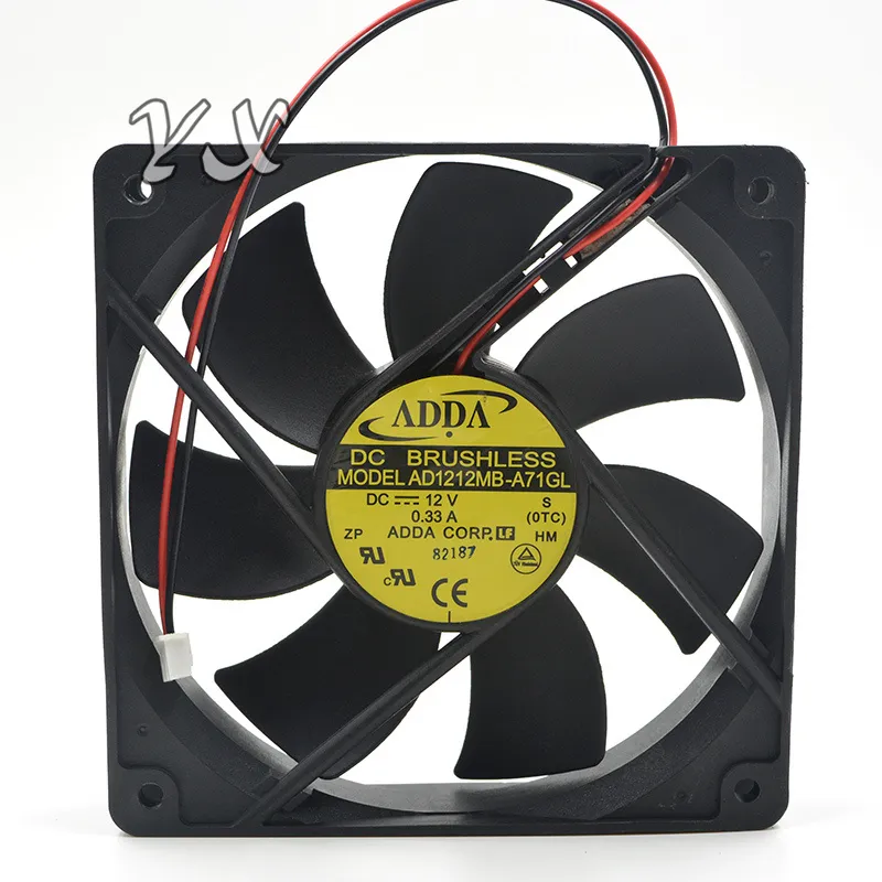 Nuovo ADDA AD1212LB-A71GL 12cm 120mm 120*120* 25mm 12V 0.24ADC Raffreddamento Computer Ball Brg 2pin FAN