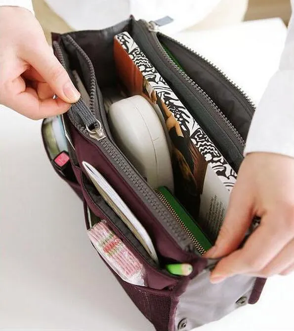 Universal Tidy Bag Cosmetic bag Organizer Pouch Tote Sundry Bag Home Storage Bags Travel Makeup Insert Handbag