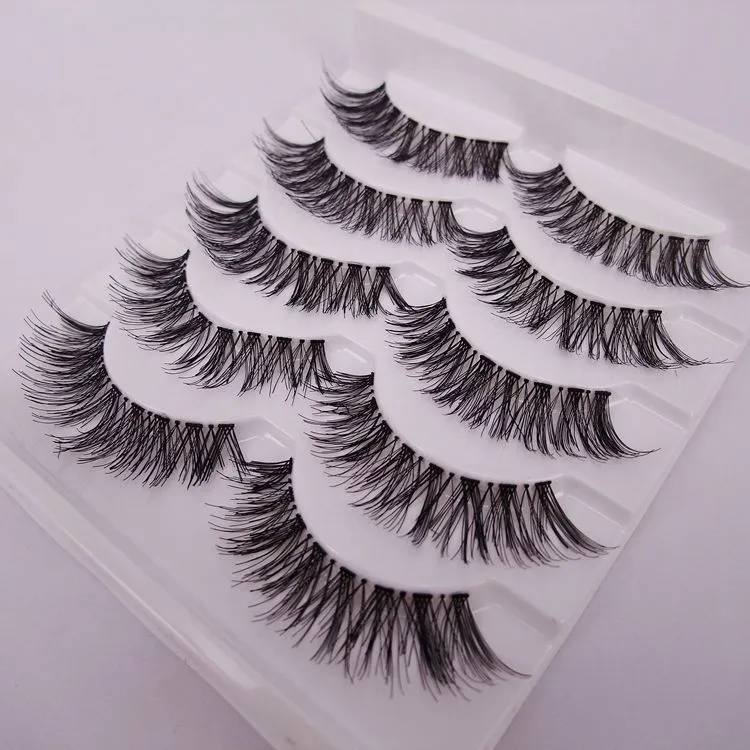 Transparent False Eyelashes Crisscross Box Messy Cross Thick Natural Fake Eye Lashes Professional Makeup Tips Bigeye Long5809854