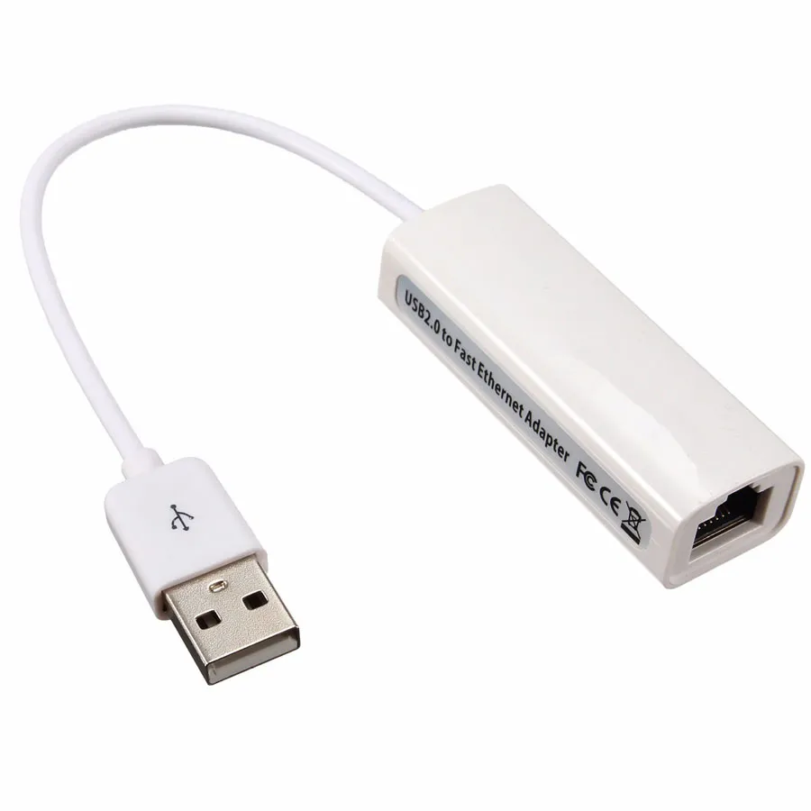 USB 2.0 до RJ45 LAN Ethernet Adapter 10M / 100M RTL8152B Чипсы сети для ноутбука ПК Внешний разъем