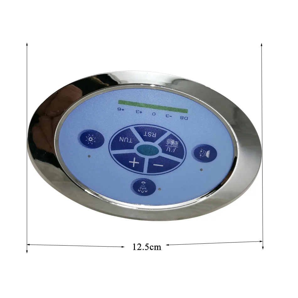 terproof waterpump wind pump bottom light tub spa bathtub control panel with FM radio325F
