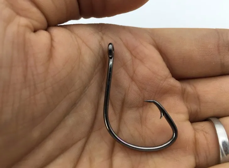 7381 Fishing Hooks Black Color OctopusCircle Sport Circle Fish Hook Jig Big 1 10 20 30 40 50 Size Bass5969238