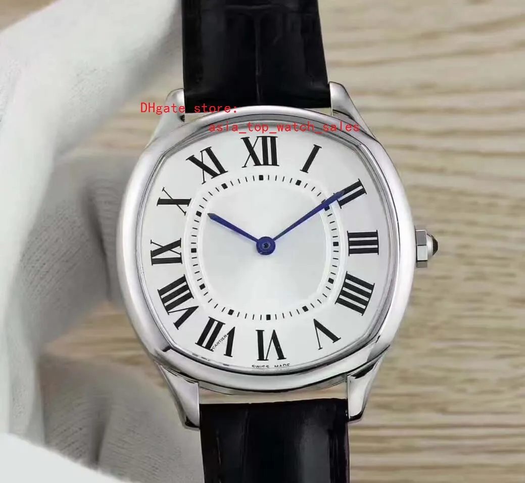 Versão mais recente direta da fábrica Super Caliber Automatic Watch white Dial 316 L stee watchcase relógios masculinos top relógios de pulso2773