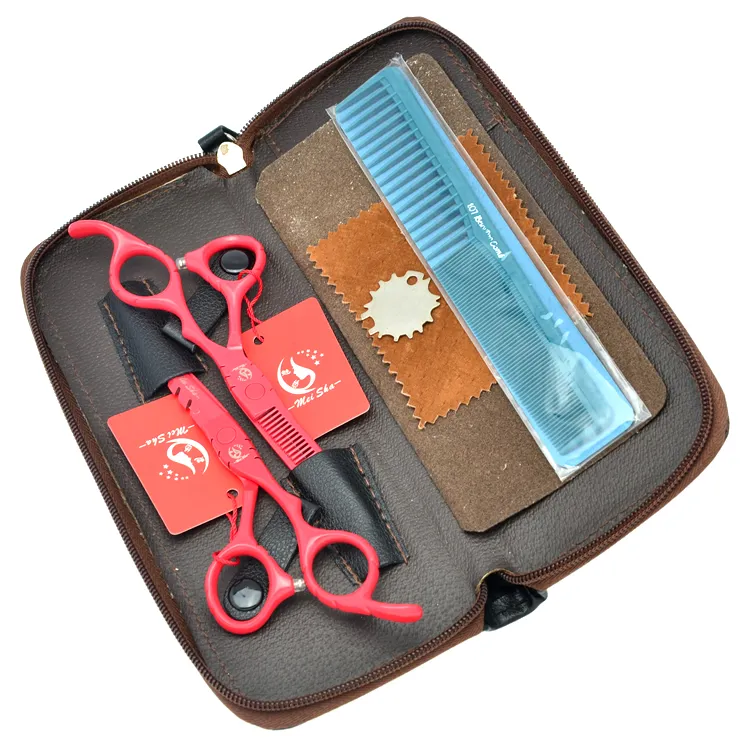 5.5 "6.0" Meisha JP440C Professionell frisörsaxar Kit som klipper tunnare heta säljande sax Barber Shears för hem används, HA0185