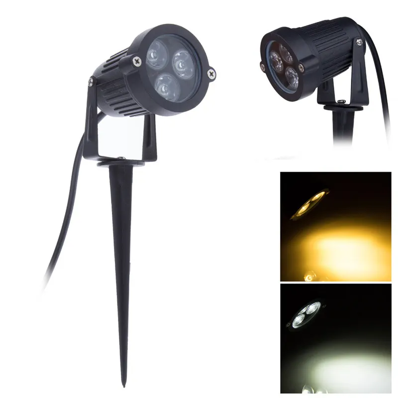 10 pz/lotto 3 W AC85-265V 12 V LED Garden Spike luce IP65 Proiettore Impermeabile Percorso Paesaggio Spot Luce di Sicurezza Luce del Prato Inglese