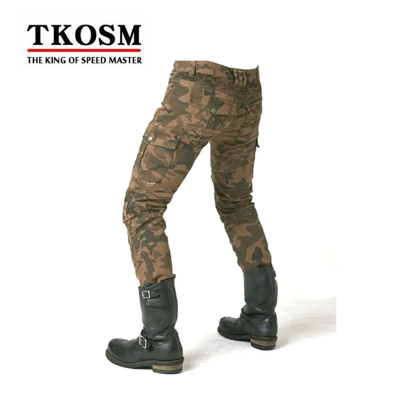 TKOSM 2017 Komine Motorpool UBS06 Motocross Hosen Motorrad Motorrad für Herren Offroad Outdoor-Jeans Radsporthote mit Schutzausrüstung