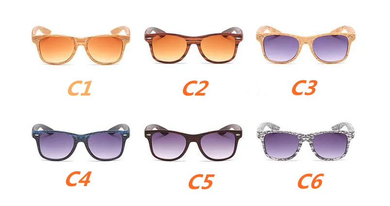 패션 나무 곡물 선글라스 여성 여름 스타일 빈티지 태양 ​​안경 높이 Q
