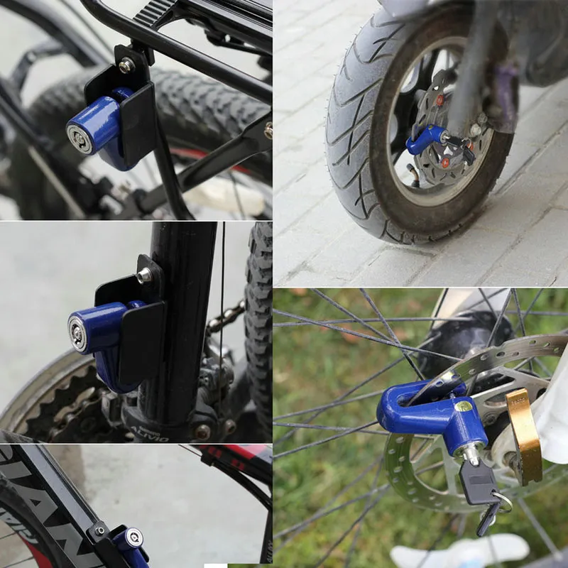 Antivol disque frein à disque Rotor serrure pour Scooter vélo vélo moto SafetyLock pour Scooter moto vélo sécurité ZA2858