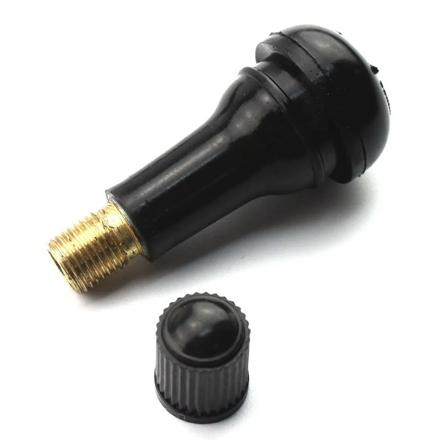 100 Pièces Valves Pneu Voiture TR413 Caoutchouc - Valves Tubeless Universelles Pour Voiture, Moto, Vélo