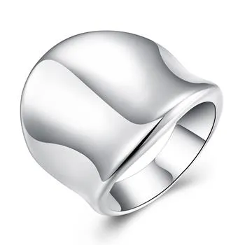 Partihandel - Retail Lägsta pris Julklapp, Gratis frakt, Ny 925 Silver Fashion Ring R52