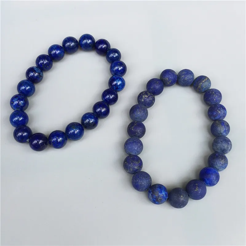 10mm Lapis lazuli boncuk bilezik, Elastik bilezik, taş bilezik, boncuk bilezik, mat veya cilalı taş boncuklar