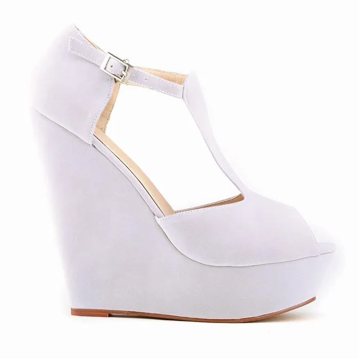 Sapato Feminino 여성용 여성용 플랫폼 Peep Toe Wedges 독점 하이힐