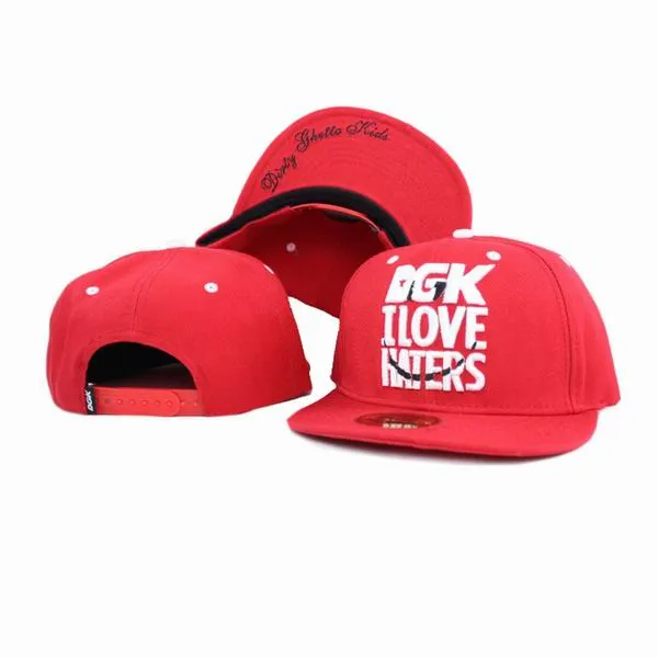 Mode DGK Strapback Caps I haters Zelf gemaakte Hoeden Mannen Vrouwen Sport Snapback Baseball Cap Hiphop Zomer Zonneklep Verstelbare Hat34267g