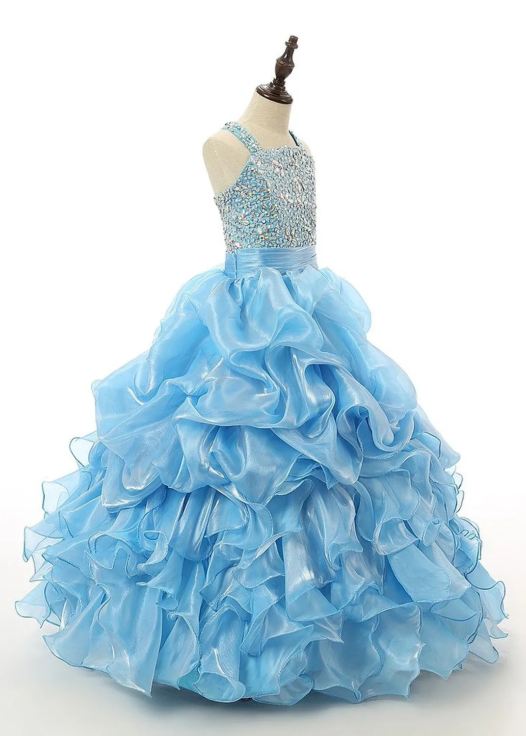 blue prom dresses for 11 year olds Two Piece Prom Dress for Teens,Blue Tulle Prom Dress,Off the Shoulder Prom Dress PD00075, US10 / Blue