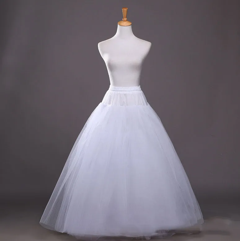 4 Camadas de Tule Sem Argolas Acessórios de Casamento Anágua para Noiva Tutu Anágua Lolita Underskirt Vestido de Baile Jupon Crinoline190q