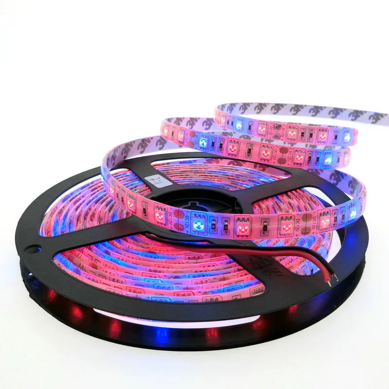 5m 5050 LED grow light Strip led Plant grown light 12V красный синий водонепроницаемый свет для теплицы гидропоники растениеводства лампы