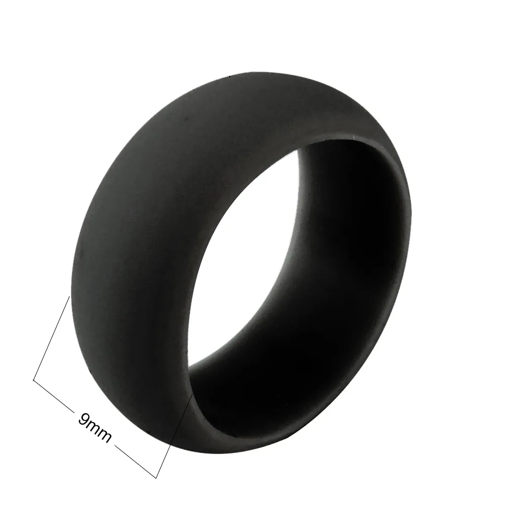 Wholesale Silicone Wedding Rings Women Men Hypoallergenic O-ring Band Comfortable Lightweigh Ring for Couple Fashion Design Jewelry in Bulk