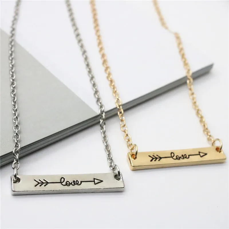 paren liefdesbrieven hangers designer ketting voor vrouw man goud verzilverd legering link chain choker dames heren hanger kettingen liefhebbers sieraden vriend cadeau