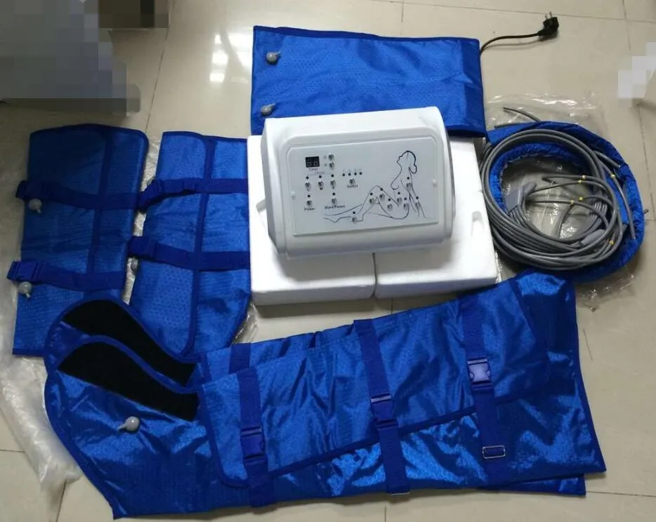 Viktminskning lufttryck högkvalitativ presoterapy bantning enhet tryckterapi pressoterapi maskin för hemmasalong spa användning