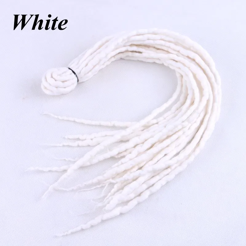 Synthetic Crochet Braids Twist Hair Nepal Felted Wool Dreadlocks Synthetic Braiding Hair Extensions 90cm-120cm Popular